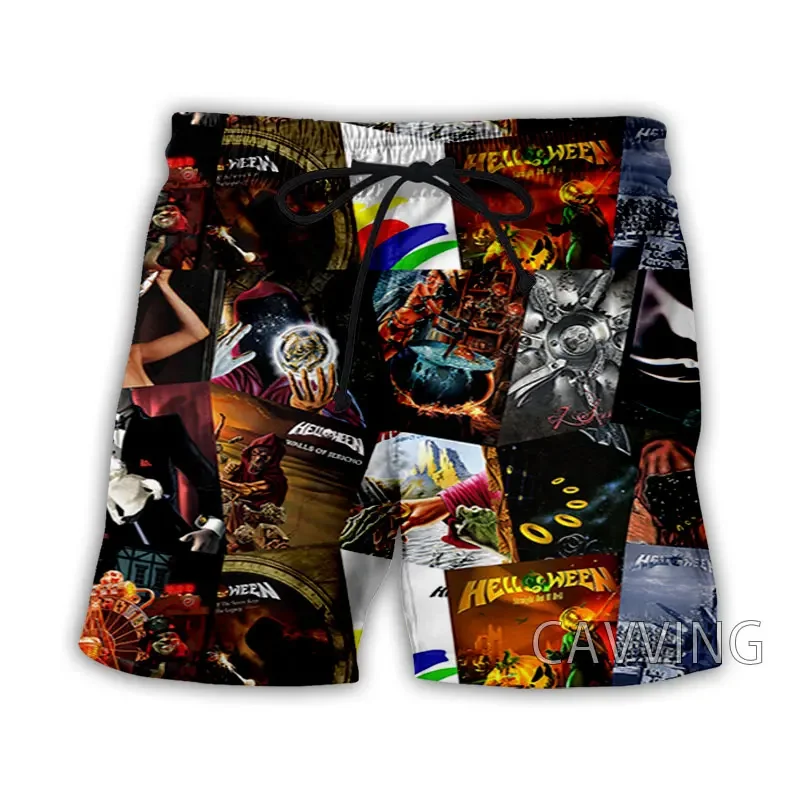 ファッション女性/男性の 3D 印刷ハロウィンバンド夏のビーチショーツストリートウェア男性速乾性 Vtion カジュアルショーツ