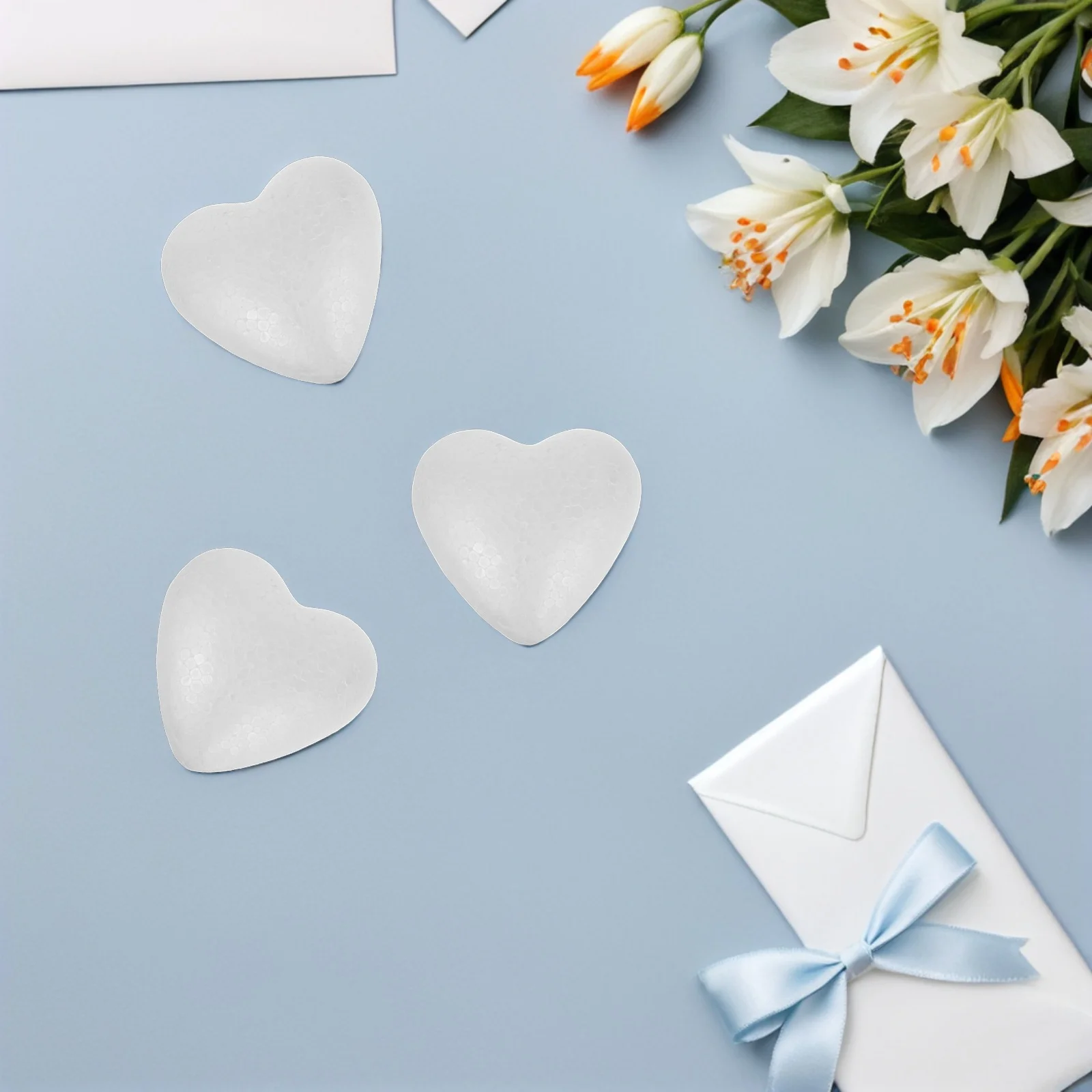 20 قطعة من كرات الإسفنج على شكل قلب لوازم الحرف اليدوية آمنة ولطيفة وممتازة لكرات الإسفنج على شكل قلب