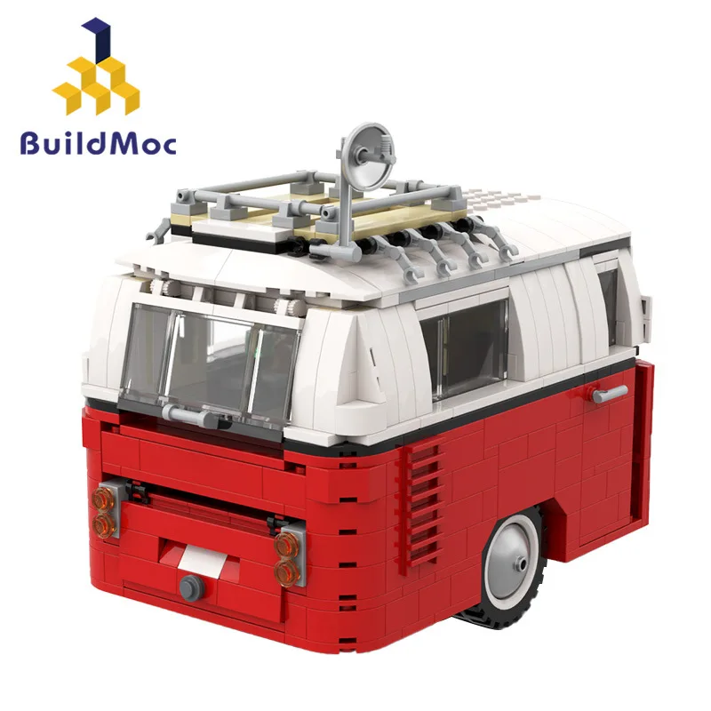 

BuildMoc MOC-46121 Caravan Trailer Adult Toy Compatible Building Blocks Toys C6753 Assembling Bricks For Children