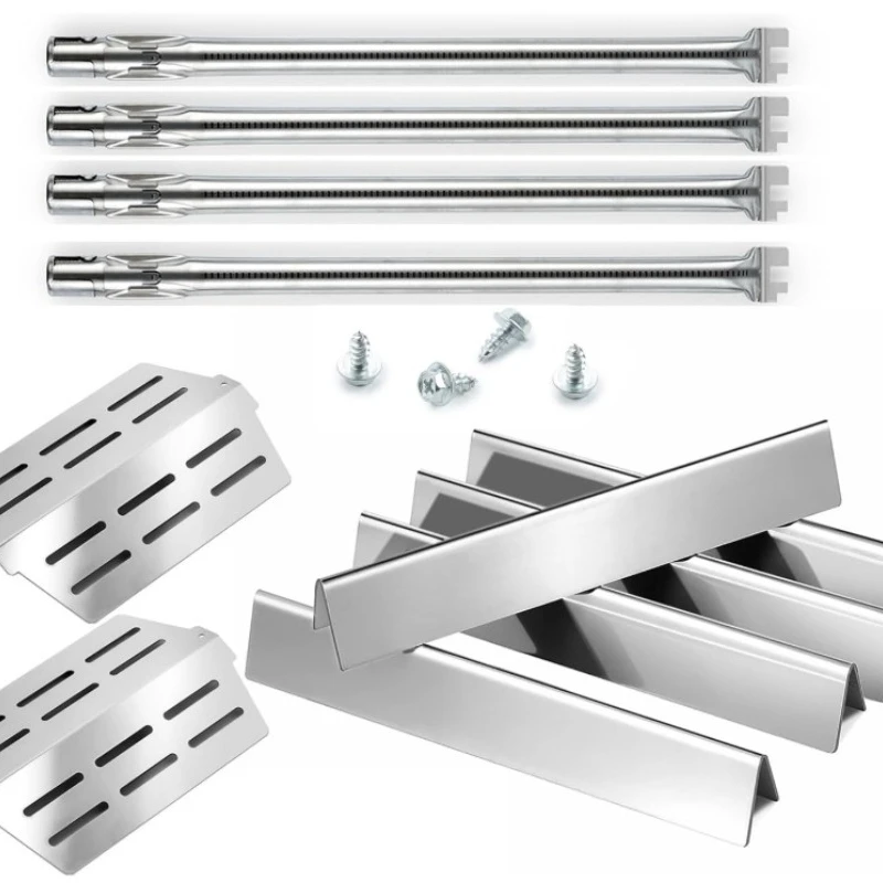 Straight Burner Tube 49.5cm Compatible with Weber Genesis 300 Series Gas Grill Replacement BBQ Burner Accessory