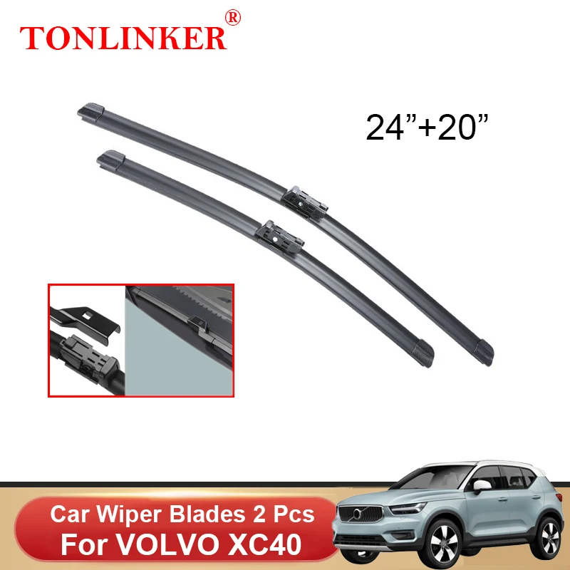 

TONLINKER Car Wiper Blades For VOLVO XC40 2018 2019 2020 2021 2022 T3 T4 T5 D3 D4 Model Car Accessories Front Windscreen Wiper