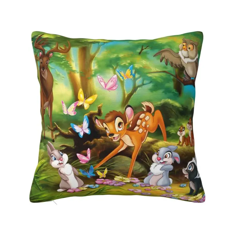 

Custom Bambi Cartoon Animes Hot Cushion Cover 3D Printing Comic Square Throw Pillow Case for Sofa Pillowcase Home Decorative