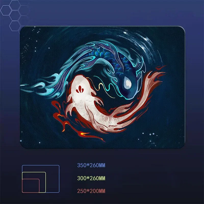 中国風ゲーミングガラスマウスパッド滑らかなつや消し表面デスクトップマット強化アップグレード FPS オフィスゲーマーアクセサリーマウスパッド