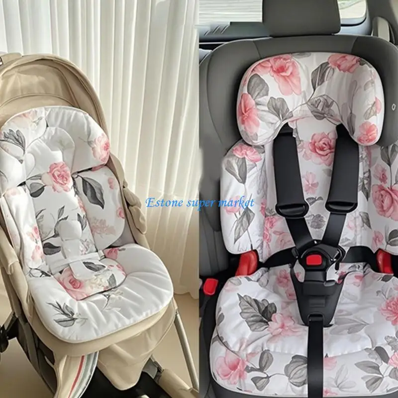 

090B Strollers Safety Belt Cover Crotch Pad Cushion Ergonomic Design Breathable