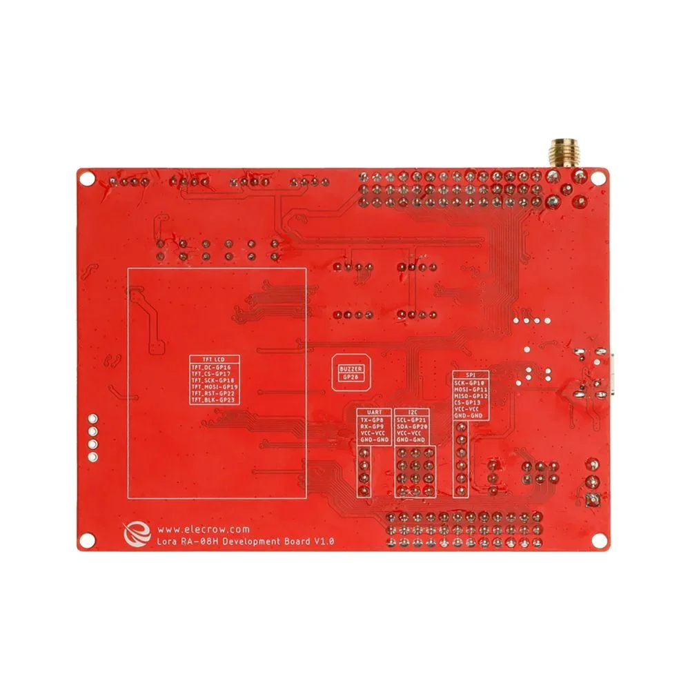 Elecrow LoRaWAN RA-08H Development Board Integrated RP2040 with 1.8
