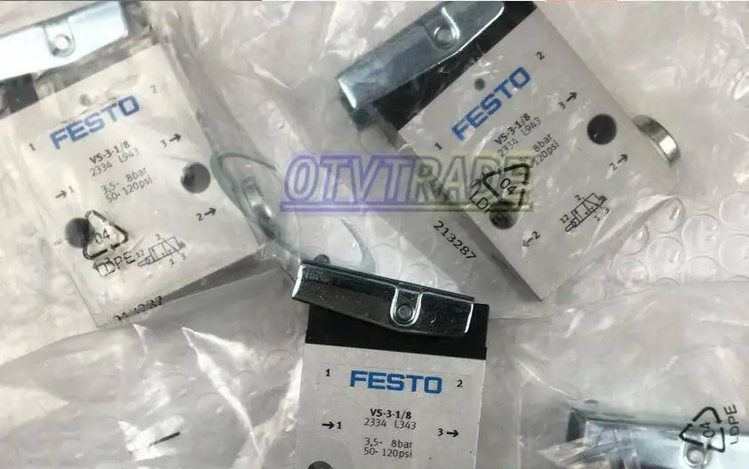 

ONE FESTO VS-3-1/8 2334 Direct Acting Round Head Valve New