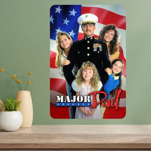 Major Dad Classic TV Show Metal Poster Sign