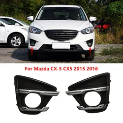 For Mazda CX-5 CX5 2013 2014 2015 2016 Car Front Bumper Fog Lamp Light Cover Frame Foglight Foglamp Trim Lid Bezel Hood