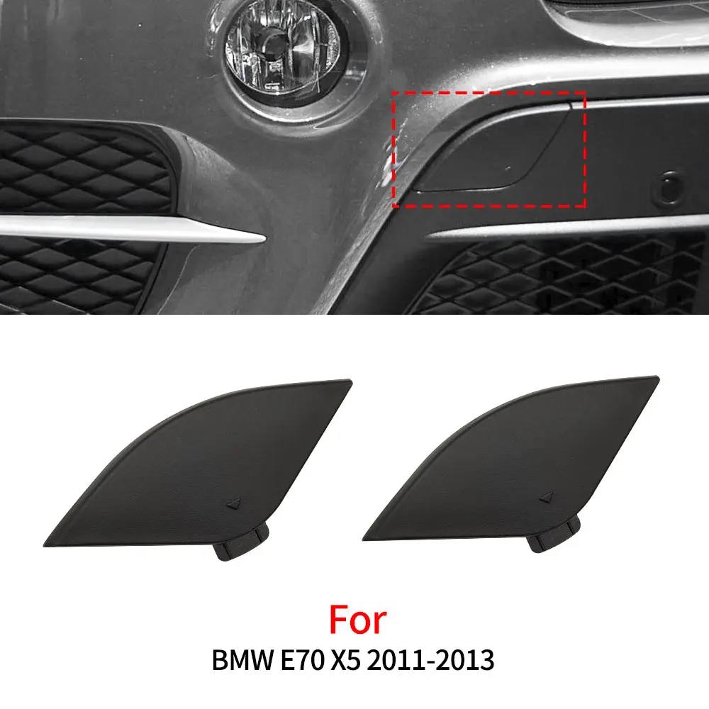 

For BMW E70 LCI X5 2011-2013 Car Front Bumper Trailer Hook Tow Cover Cap Replacement Accessory Black 51117222744