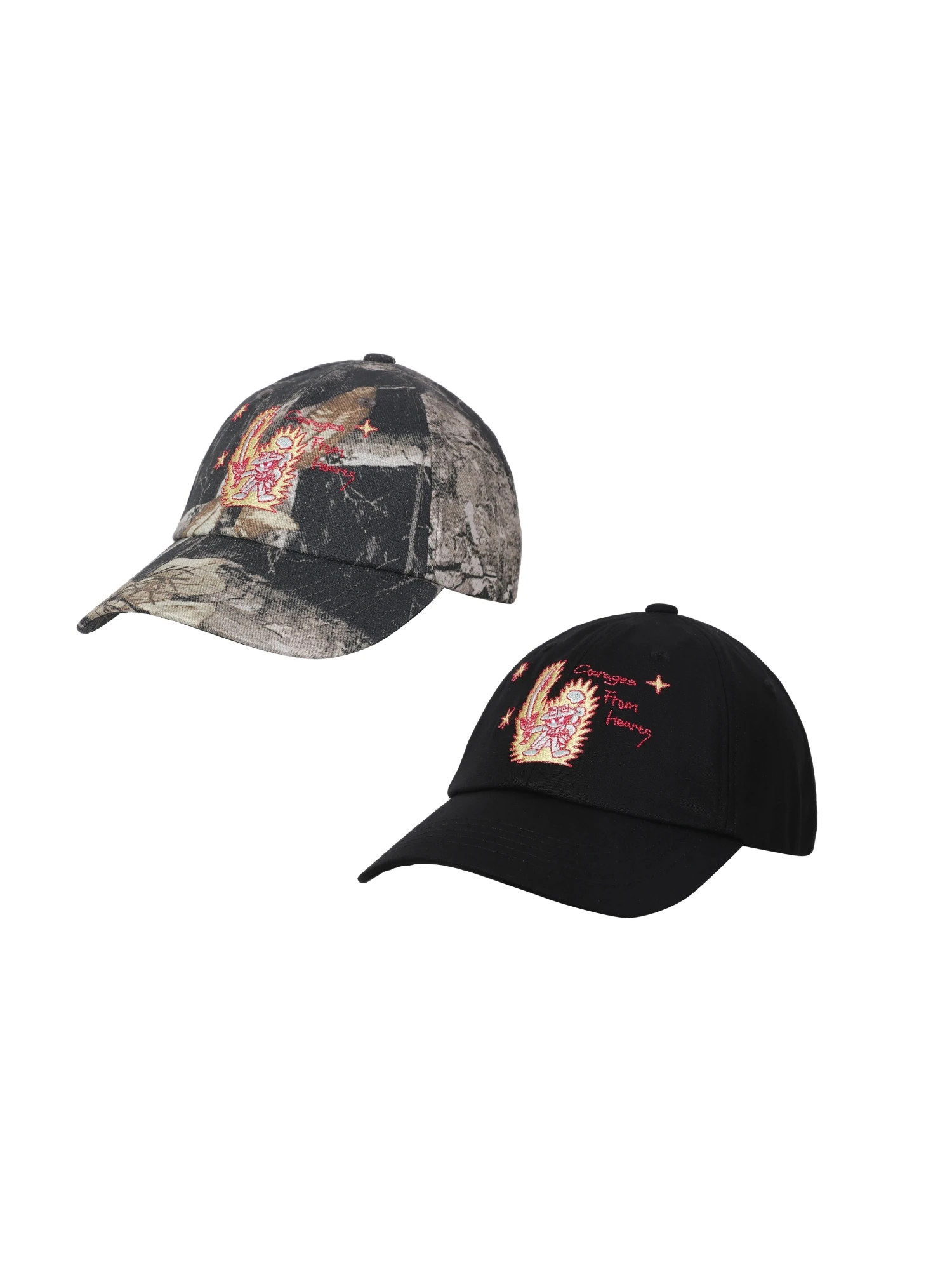 cappellino-da-baseball-unisex-pufffrog×mulk-con-ricamo-motivo-coraggio-visiera-regolabile-e-flessibile-cappello-alla-moda-per-uso-casual