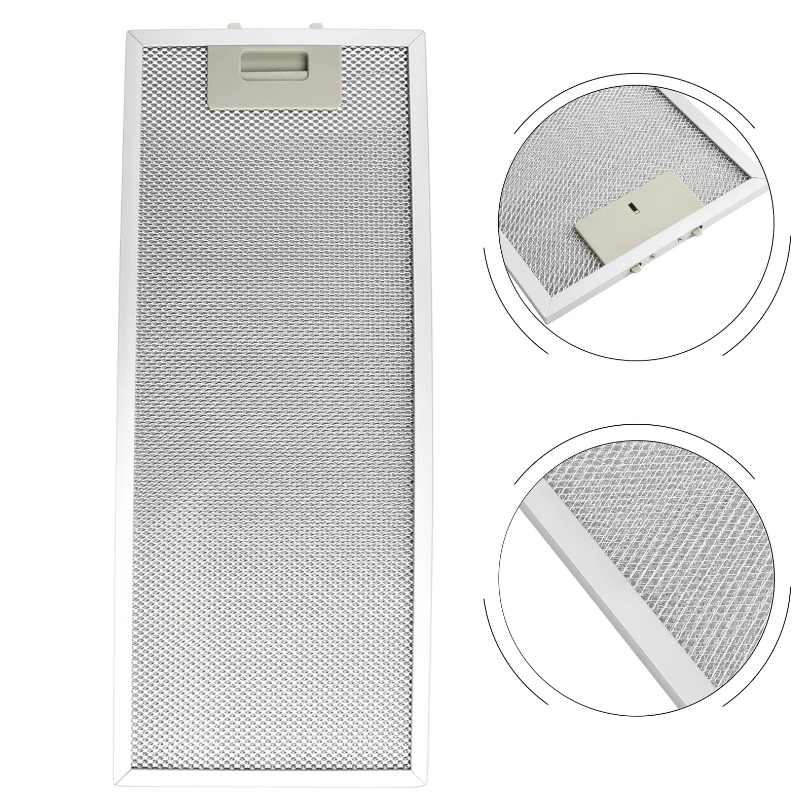 1pc Cooker Hood Filter 192X471X9mm Stainless Steel Metal Mesh Extractor Vent Filter Aspirator Filter Mesh Kitchen Hood Filters