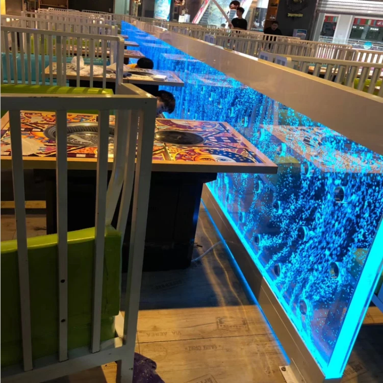 Customization.Water Fountain Panel Lights Dynamic Scenery Waterfall Curtain Decorative Bar Restaurant Wall Screen Dancing Water