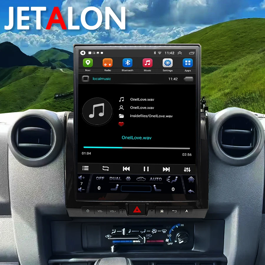 

12inch GPS Navigation Carplay Auto Car Multimedia Radio Stereo Android Screen For Toyota Land Cruiser LC70 LC75 LC76 2007-2021