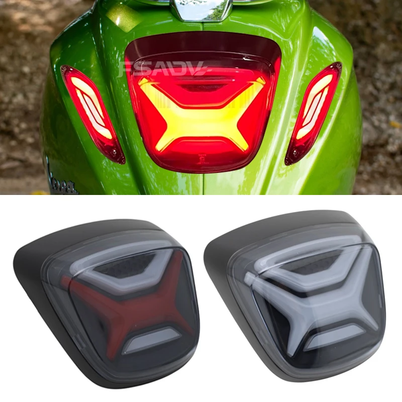 

Motorcycle Rear Tail Light Brake Turn Signal Integrated LED Taillight For Vespa Sprint150 Primavera Sprint 150 2013-2023 2022