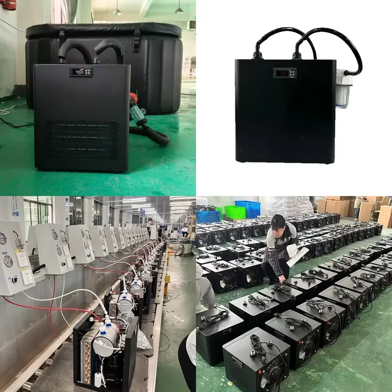 Factory Price 110V 1/2HP Chiller Outdoor Compatible Cold Plug-in Chiller with Ice Bath Accessories