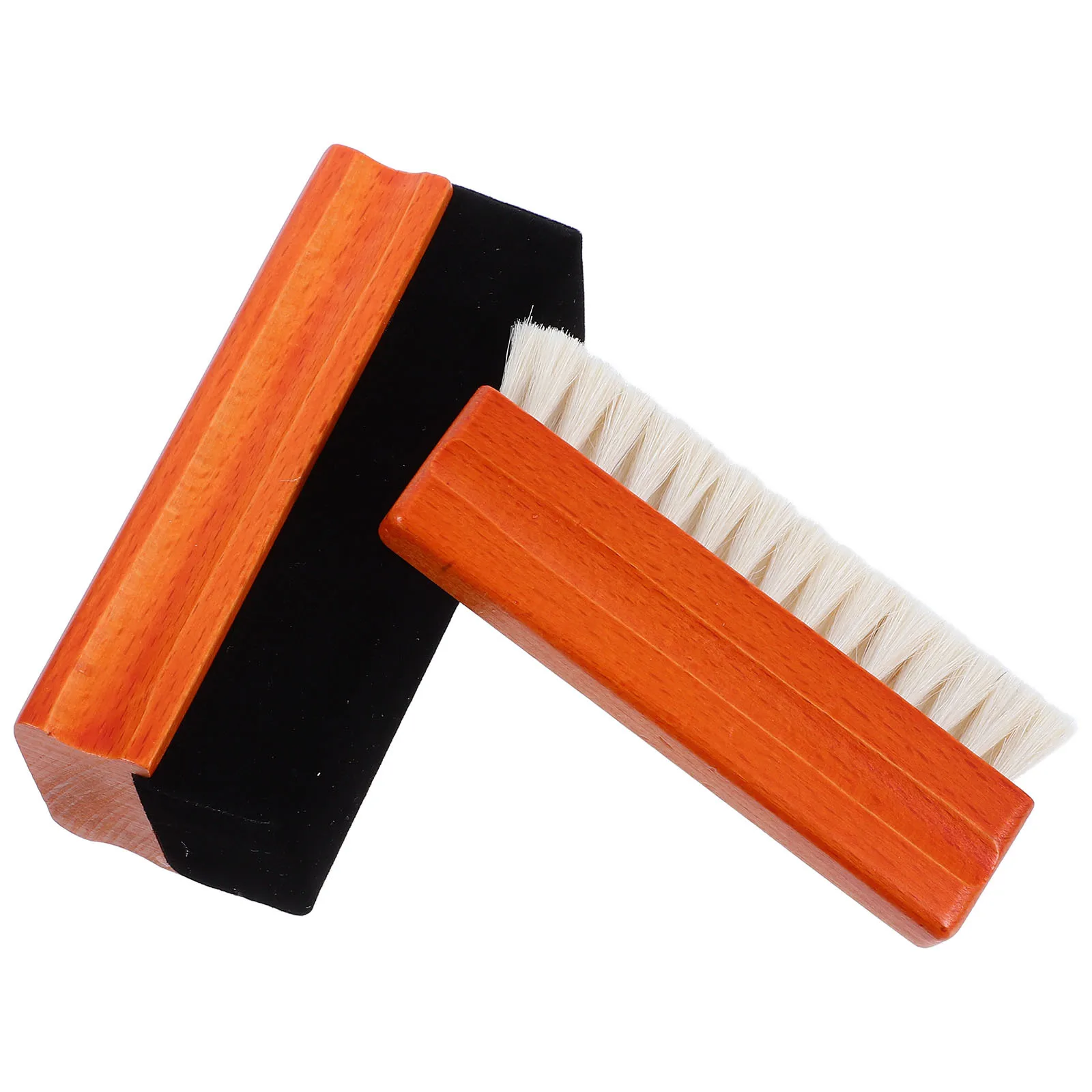 

2Pcs Vinyl Cleaning Brush Set Wood Handle Soft Bristles Antistatic Dust Remover for Vinyl Records Turntable Kit
