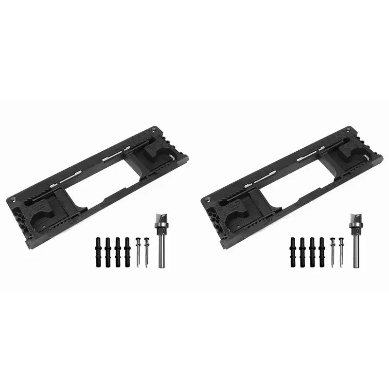 Y51A-2X Door Hinge Jig, With 8 Hinge Sizes From 2-1/2In To 6In And 5 Door Thickness From 1-3/8In To 2-1/2In