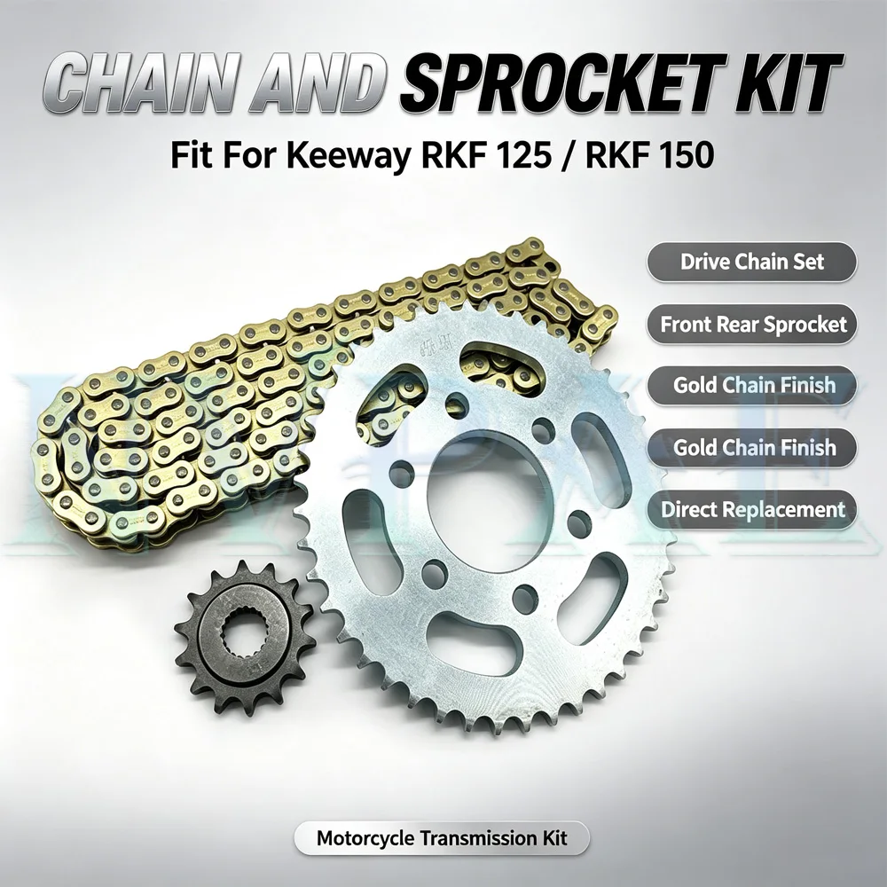 For Benelli TNT125 Keeway RKF 125 150 RKF 125 RKF 150 Front Rear Sprocket Chain Wheel Gear Gears Chain Sprocket 14T 37T