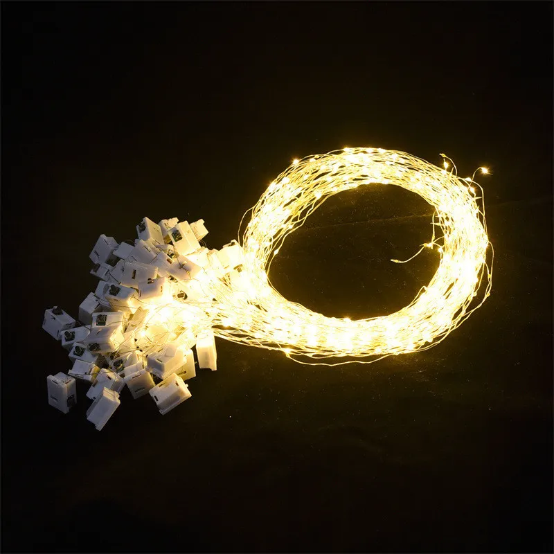 Christmas Decoration Lights 10/20 Pack LED String Lights Waterproof Led Copper Wire Fairy Lights Battery Operated Wedding Party