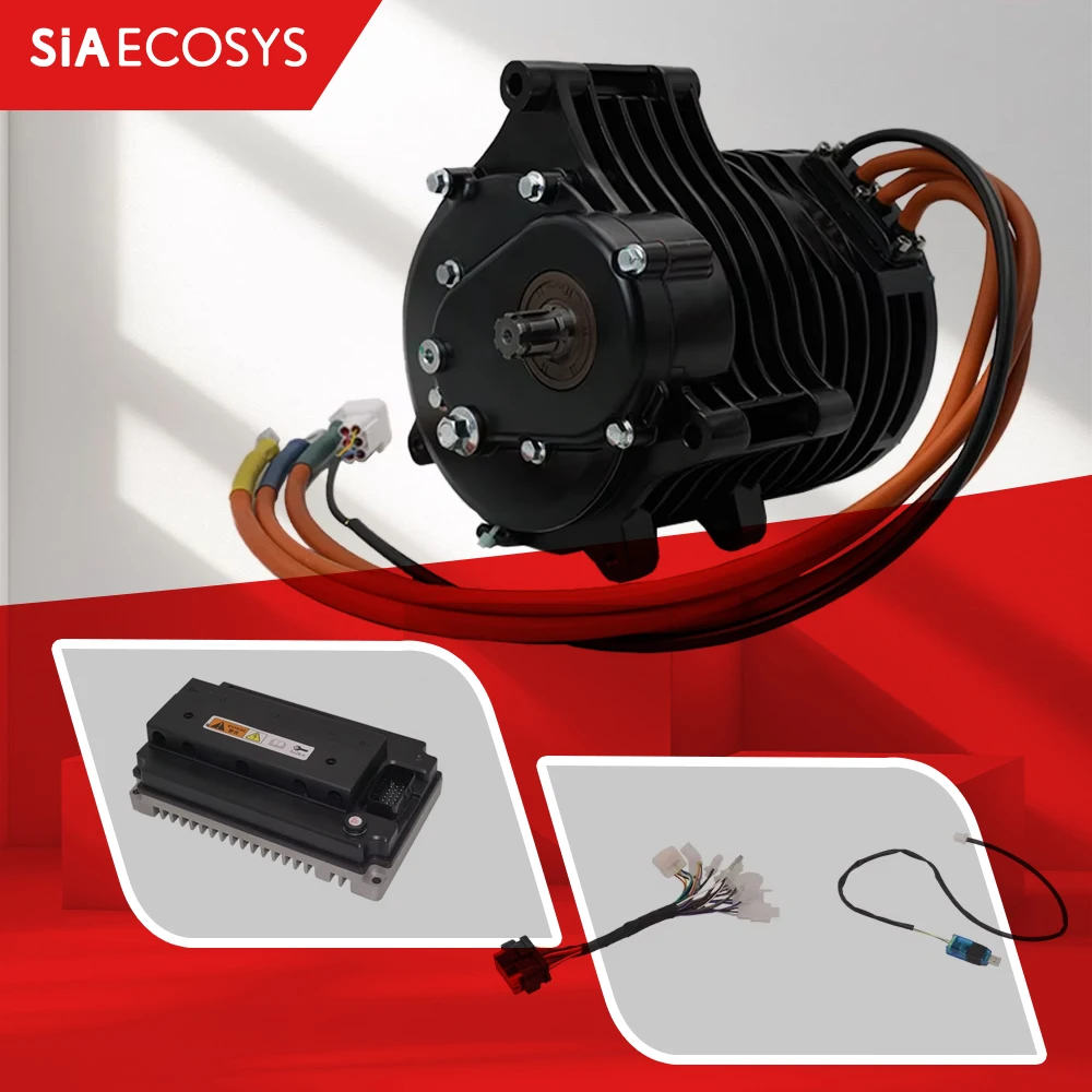 QS Motor QS138 3000W V3 High Power Gearbox Motor for Motorcycle with EM150-2 Controller Kit