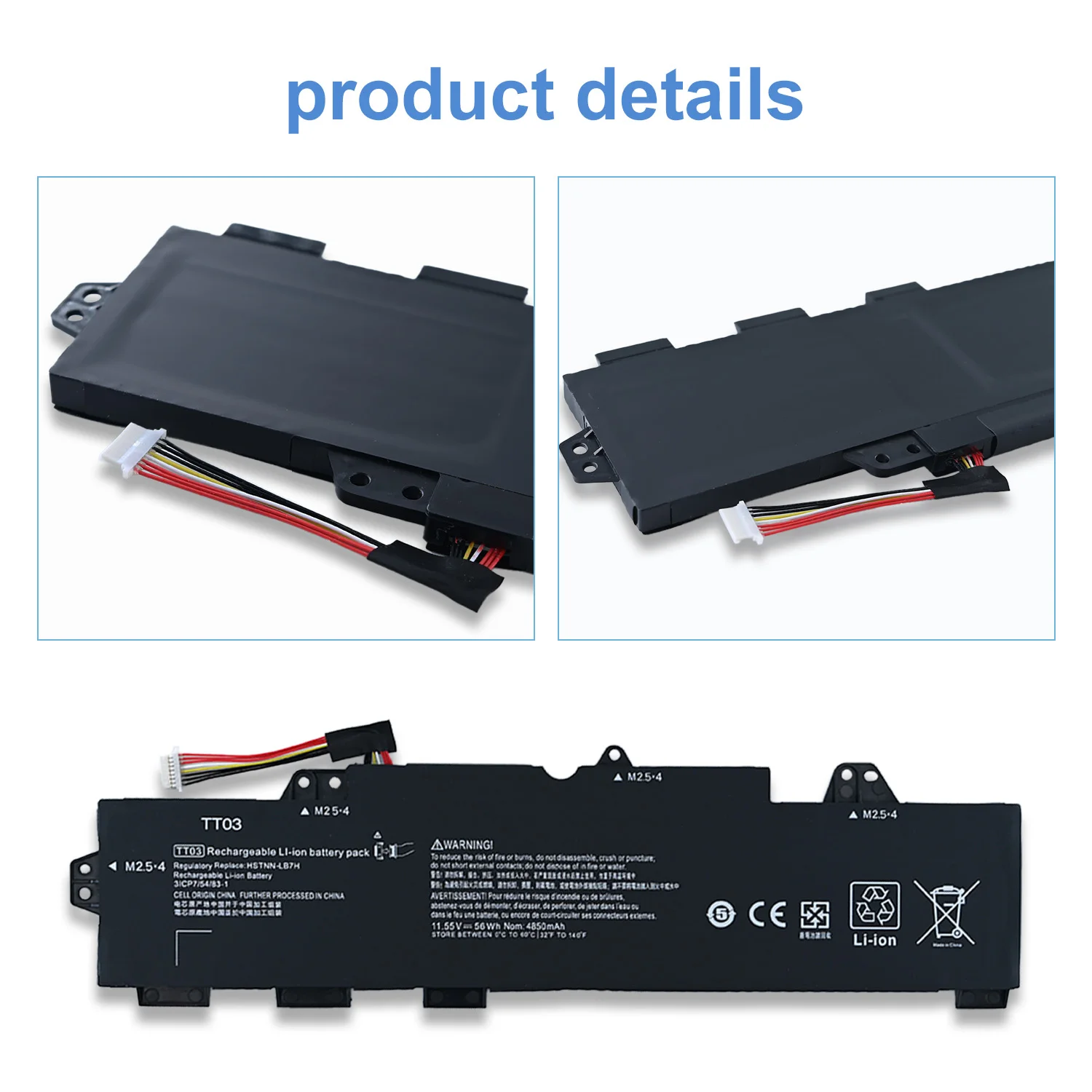 TT03XL 932824-421 Battery for HP EliteBook 755 G5 850 G5 850 G6 ZBook 15U G5 G6 TT03XL-BTI TT03056XL-PL HSN-I13C-5 HSTNN-LB8H