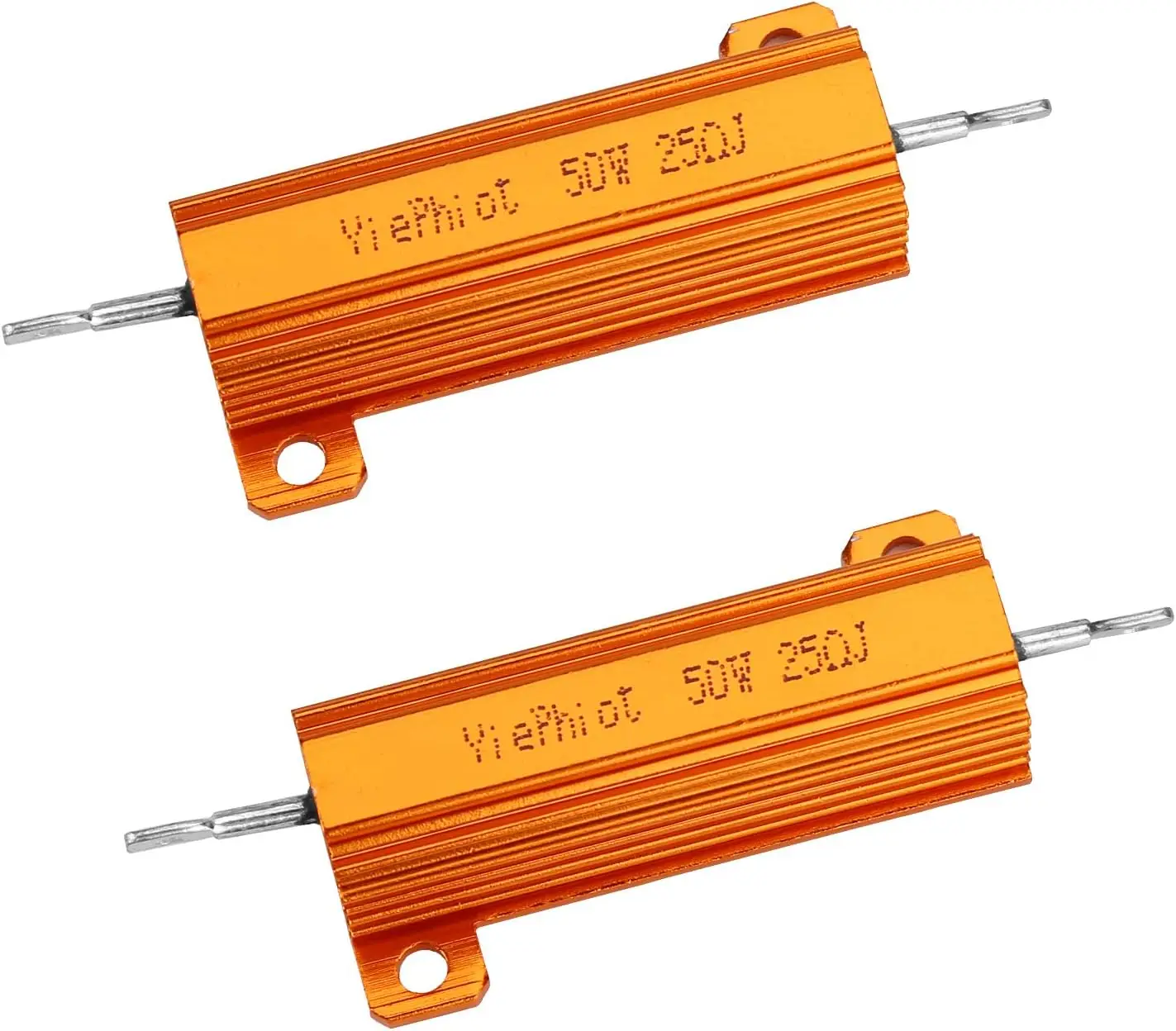 2PCS 50W 25 Ohm Resistor Aluminum Wirewound Chassis Mounted for Ring, Nest, SkyBell Doorbells