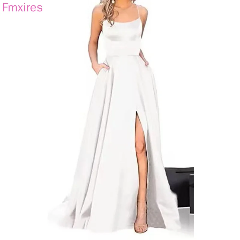 Europe and the United States Long Paragraph Long Dress Thin Strapless Girlfriends Fashion Bridesmaid Group Evening Dresses