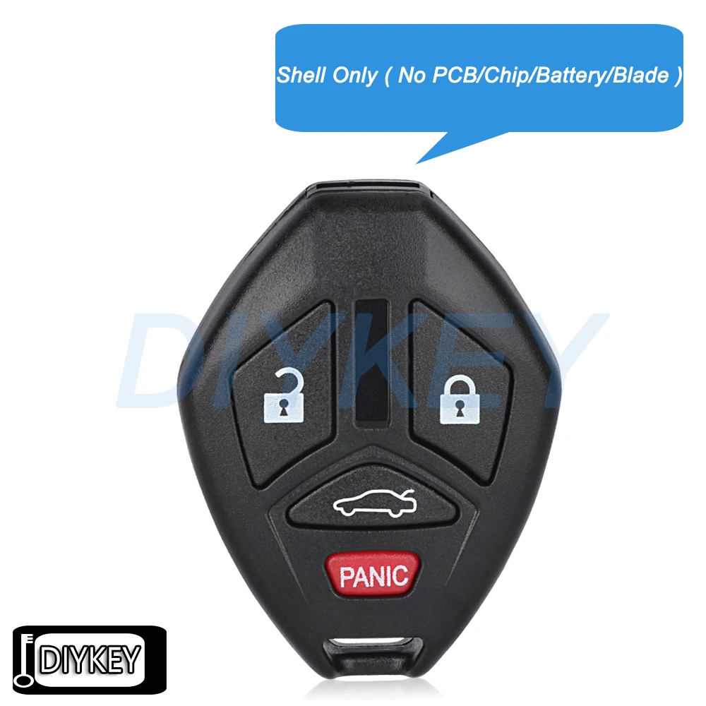 

Чехол с 4 кнопками, сменный чехол для дистанционного ключа автомобиля для Mitsubishi Eclipse Galant Lancer (без лезвия ключа)