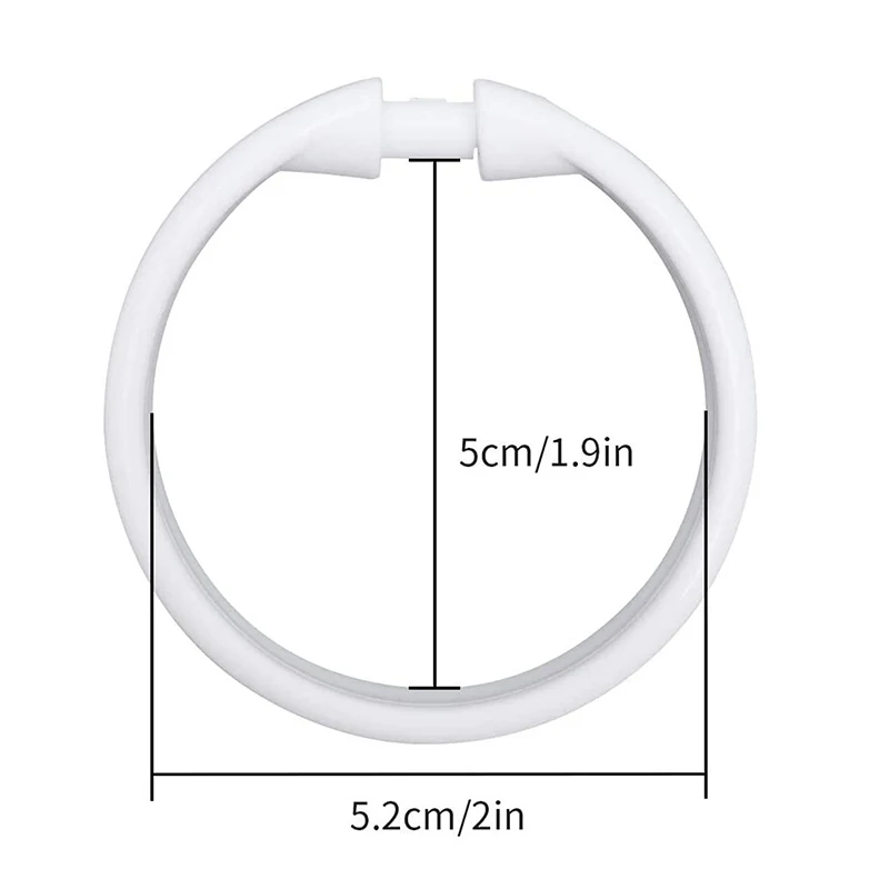 12 pezzi anelli per tende aperti anelli per tende anelli rotondi clip per tende da doccia per tende e aste per tende