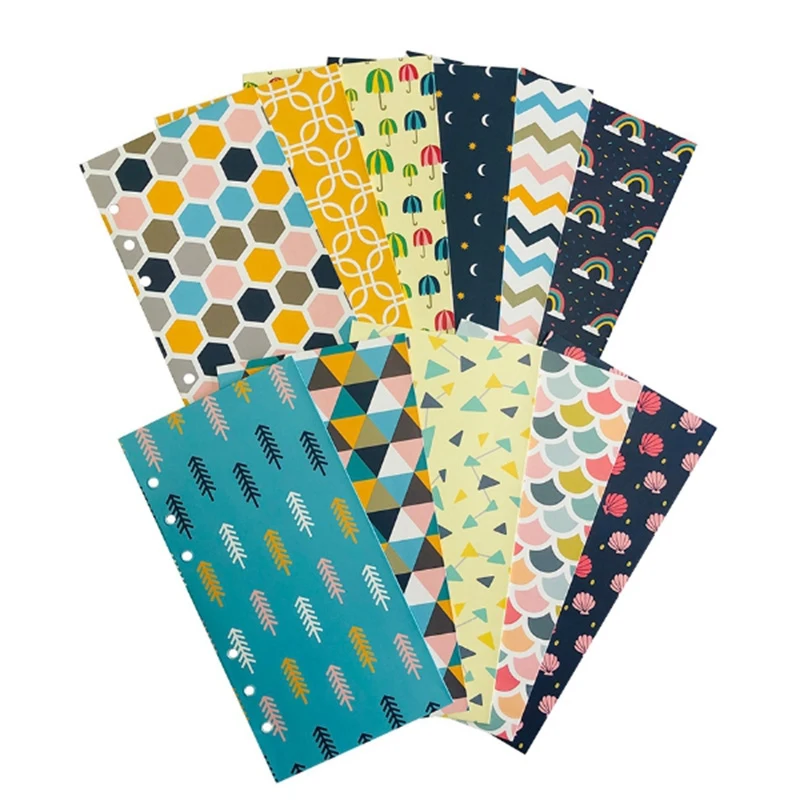 ABRI-Budget Envelope Set, Creative 6-Hole Loose-Leaf Magnetic Opening Cash Envelope With Budget Sheet And Labels