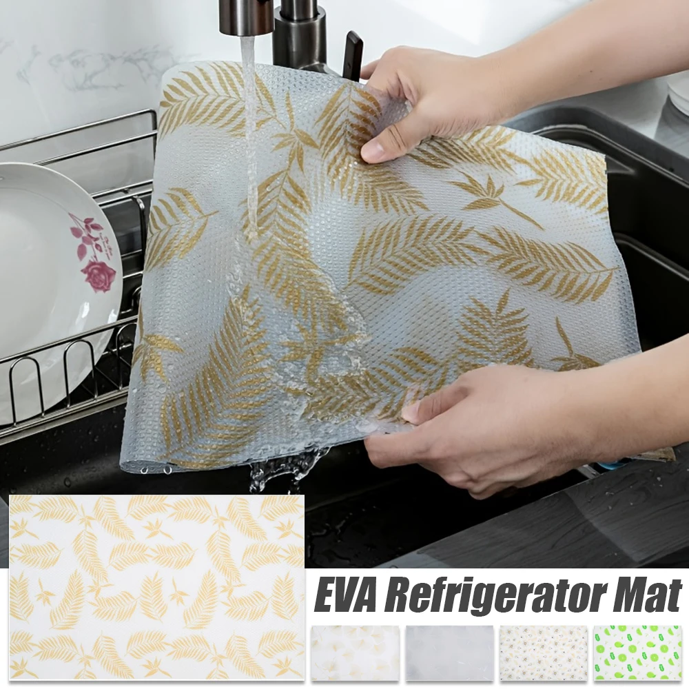 

1 Roll Feather Shelf Liner Kitchen Cabinet Pad Paper Non-Slip Refrigerator Liner Waterproof Fridge Pad Cupboard Mat Drawer Liner
