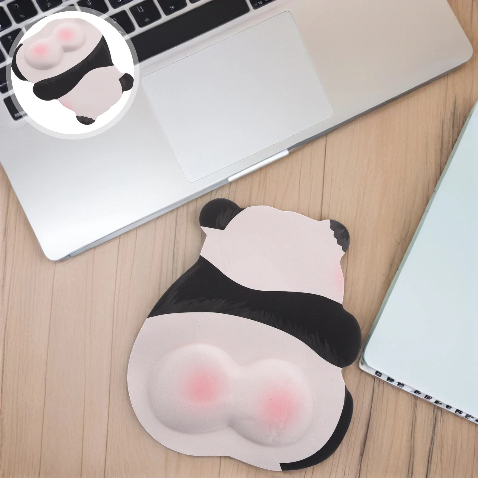 

Ergonomic Panda Mouse Pad Wrist Rest Cute Pink Non Slip Comfortable Office Gaming Computer Laptop Desk Mat Gaming Mouse Pad