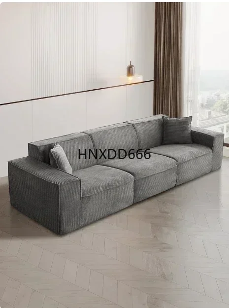 Italian minimalist vacuum sponge compression sofa modern simple corduroy small apartment living room tofu block sofa