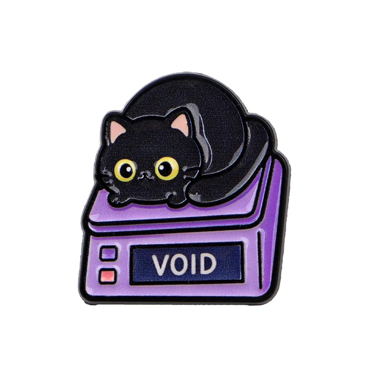 Cute Black Cat Enamel Lapel Pin, Gift for Friends