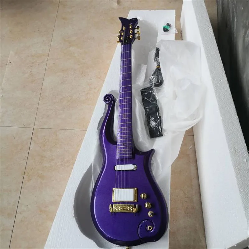 Prince 6-string Electric Guitar, Metallic Purple Paint, Can Be Customized Colors, Available in Stock