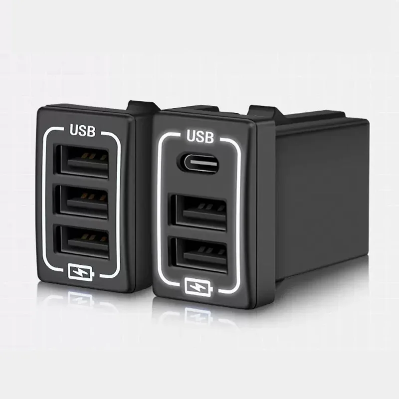 شاحن USB للسيارة شحن سريع 2.0A 220 فولت 2 منفذ USB2.0 آيفون مايكرو USB نوع C شحن الهاتف لسوزوكي