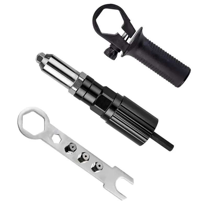 Professional Electric Rivet Nut Gun Machine Core Pull Accessories Cordless Riveting Gun Drill Adapter Insert Nut Tools