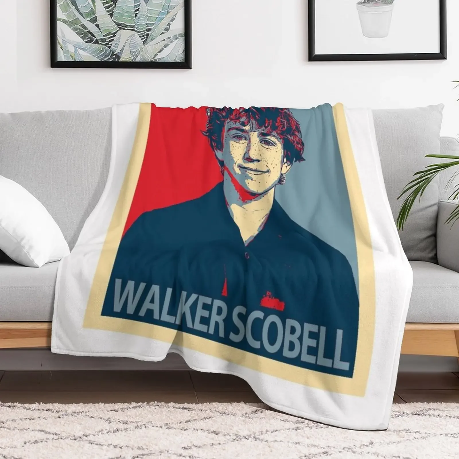 Walker Scobell Throw Blanket for winter anime Blankets