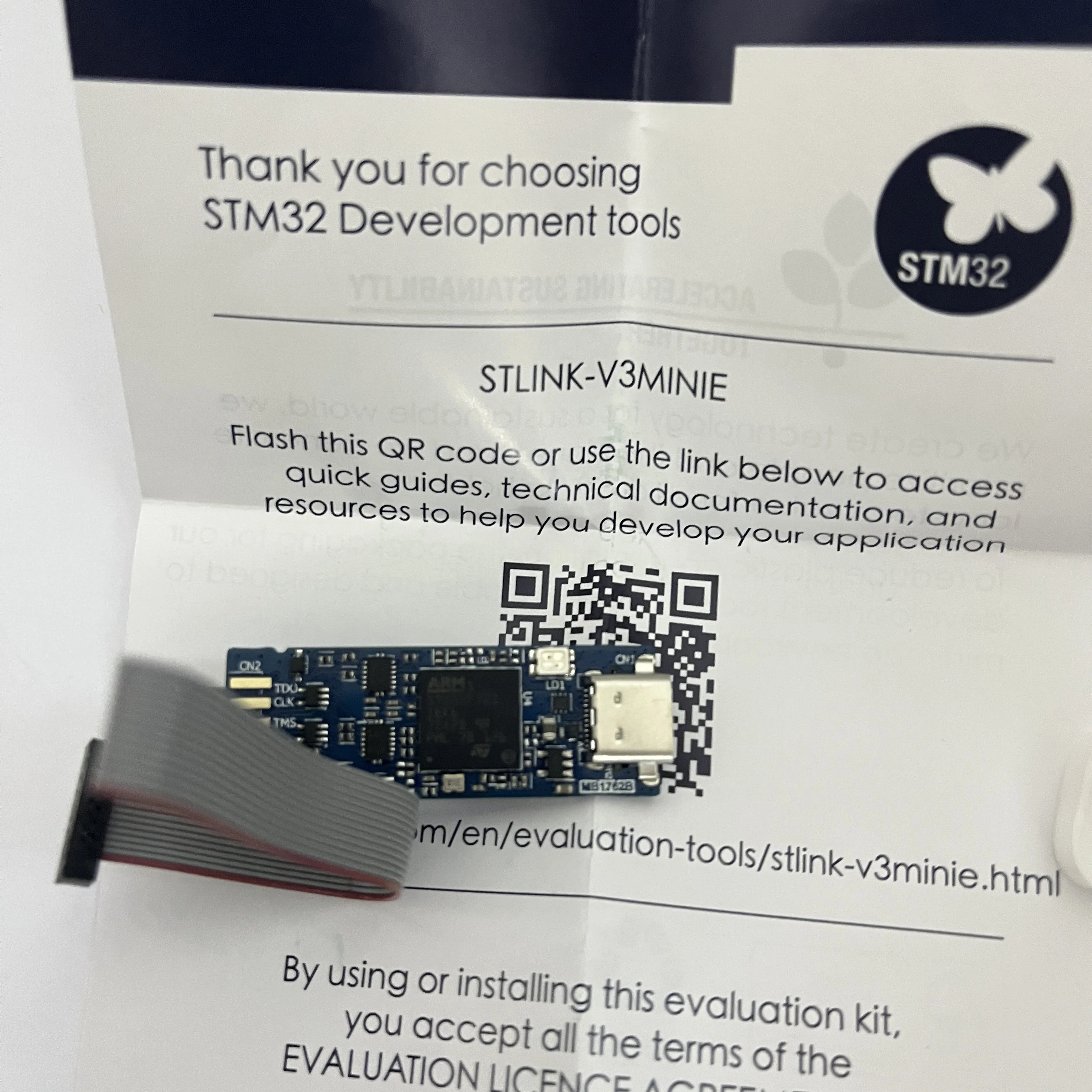 1PCS  STLINK-V3MINIE STLINK-V3 compact stand-alone in-circuit debugger and programmer for STM32 mini probe STLINK V3MINI