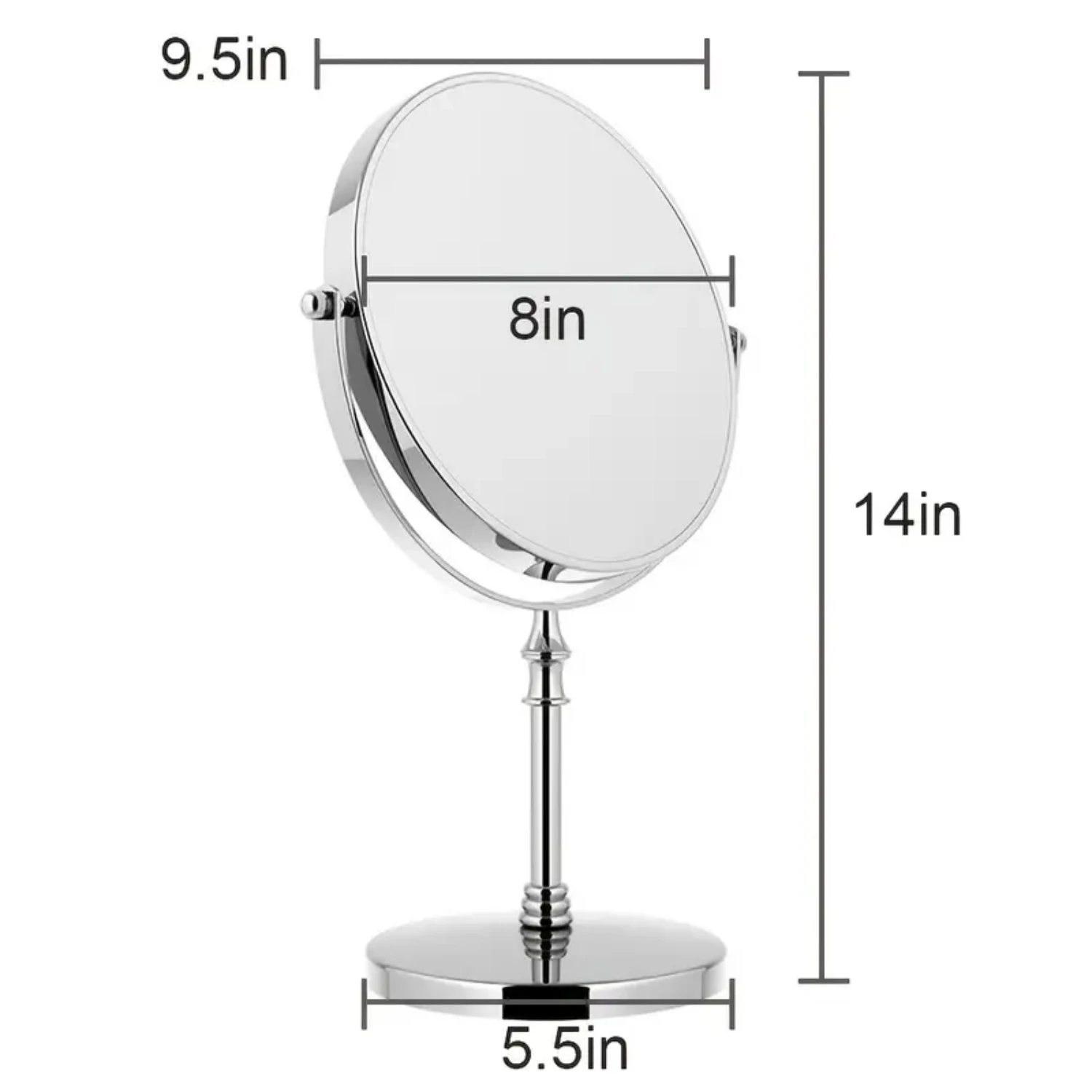 8 Inch Magnifying Makeup Tabletop Mirror Double Sided Vanity Cosmetic Mirror 10x Travel mirror Cc mirror Cute hand mirror Miror