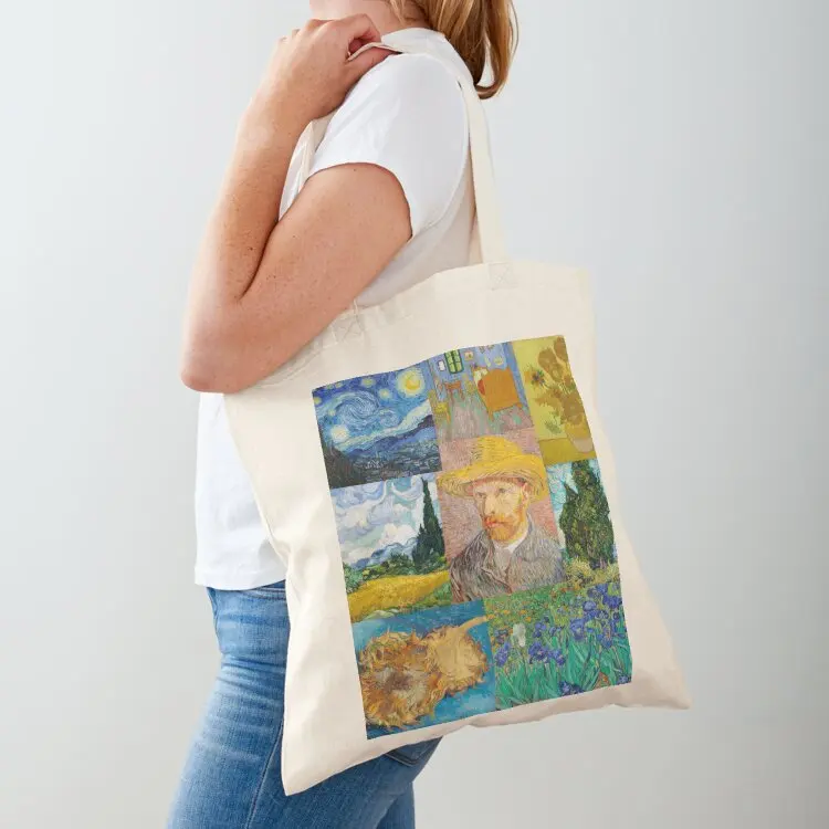 

Van Gogh Collage II Tote Bag Reusable bags canvas shopping bag Canvas bag tote