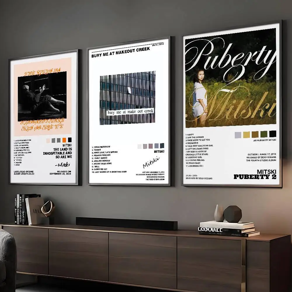 Singer Mitski Nothing’s About To Happen To Me Poster HD Paintings Self Adhesive Prints Home Bedroom Living Room Decor Vintage