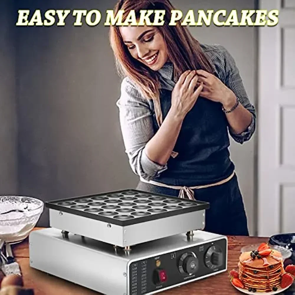 88 25Pcs Mini Dutch Pancake Maker, Muffin Maker Machine, Poffertje Maker Dorayaki Pancake Maker Machine