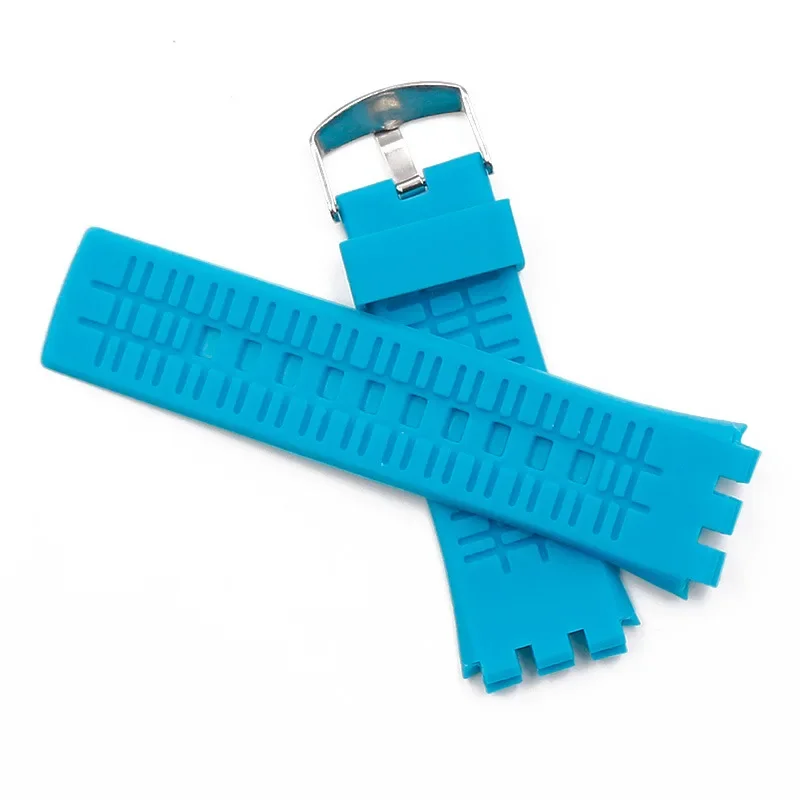 24mm Silicone Watch Strap for SWATCH TOUCH SURB100 SURW100 Replacement Bracelet Men Women Sport Wrist Band Watch Accessories