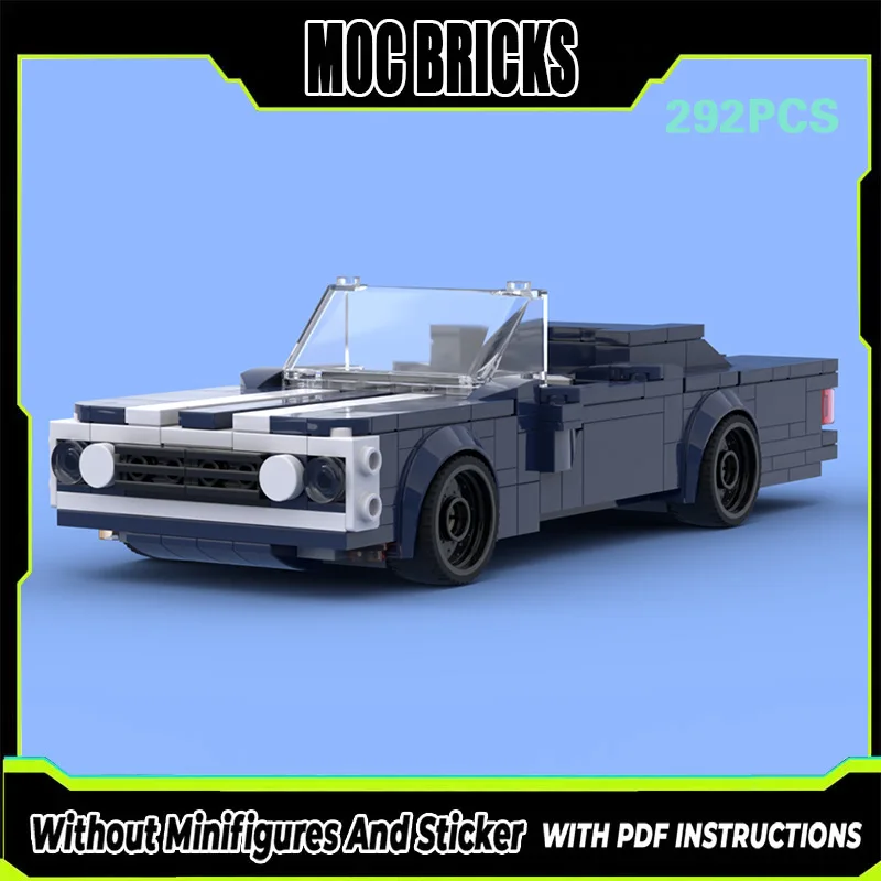 

Модель гоночного автомобиля Speed Racing Car MOC, конструктор из строительных блоков, спортивный автомобиль-кабриолет SS, модульная технология, подарки, праздничный набор для сборки, детский игрушечный комплект
