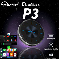 Ottocast P3 AI Box Wireless CarPlay Android Auto Adapter HDMI Multimedia Video Converter TV Stick Game Box for Wired Carplay Car