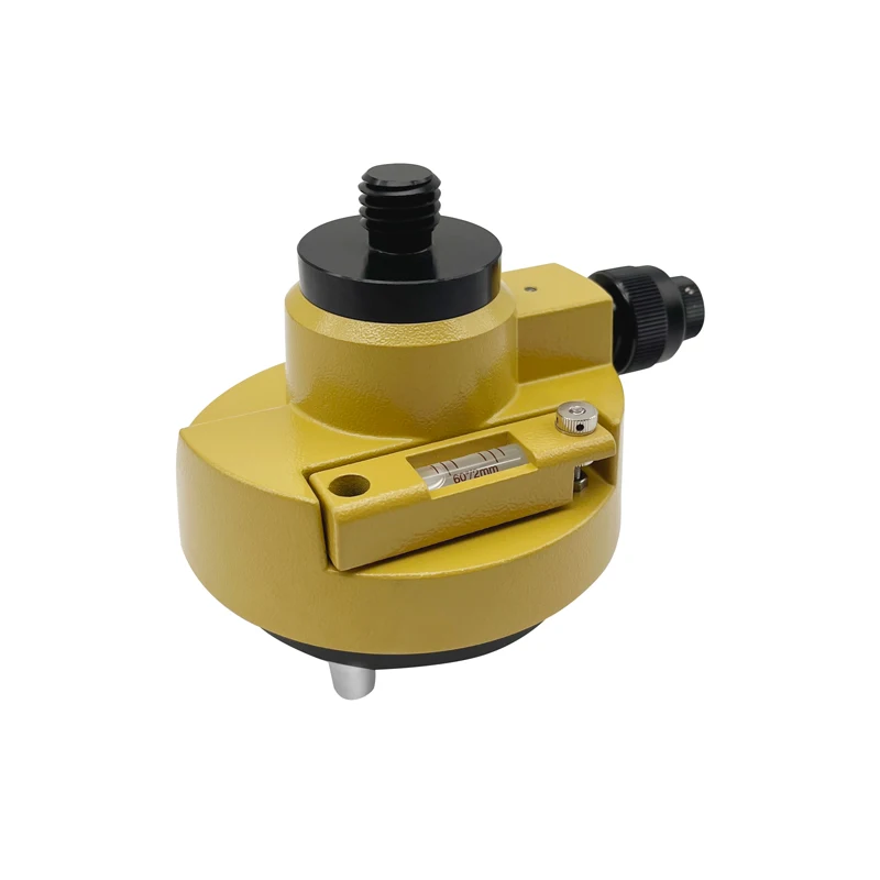 Yellow Rotating Adapter for Prisms GPS Surveying With Optical Plummet 5/8