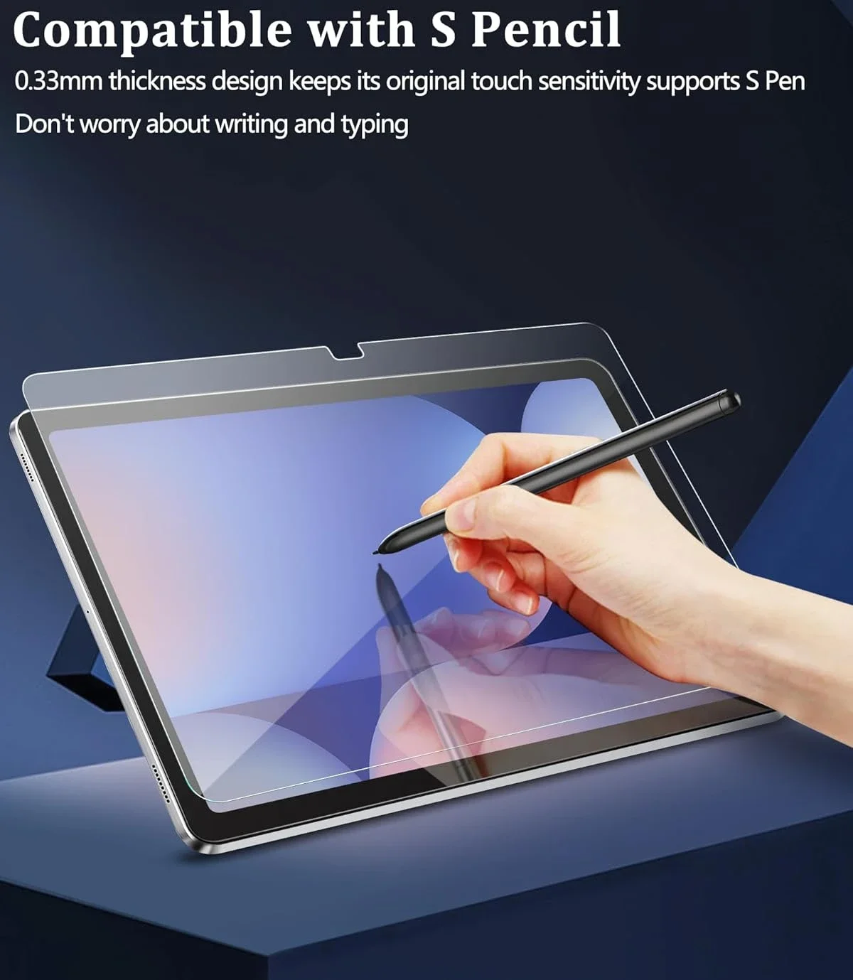 3 عبوات من الأفلام الزجاجية لهاتف Samsung Galaxy Tab S11 S10 S9 Ultra Plus واقي شاشة مضاد للخدش عالي الدقة شفاف لهاتف Galaxy Tab S10 FE+ #3