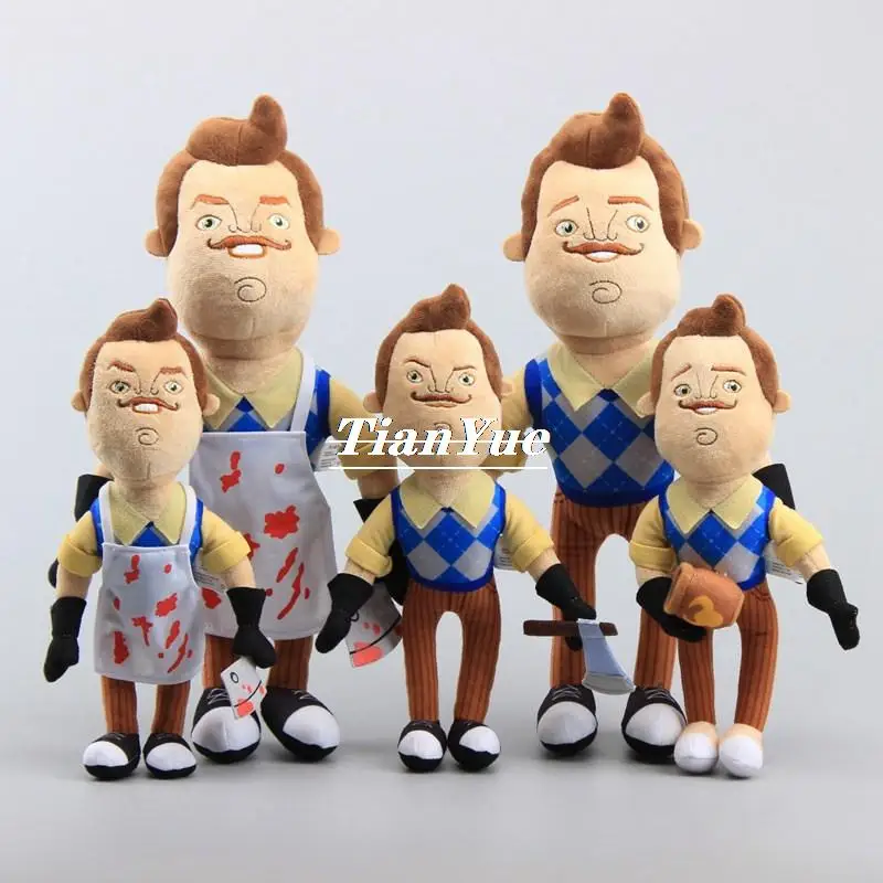 Anime Halloween Hello Neighbor Terror  GAME Dark Children's Christmas Gift toy 30cm