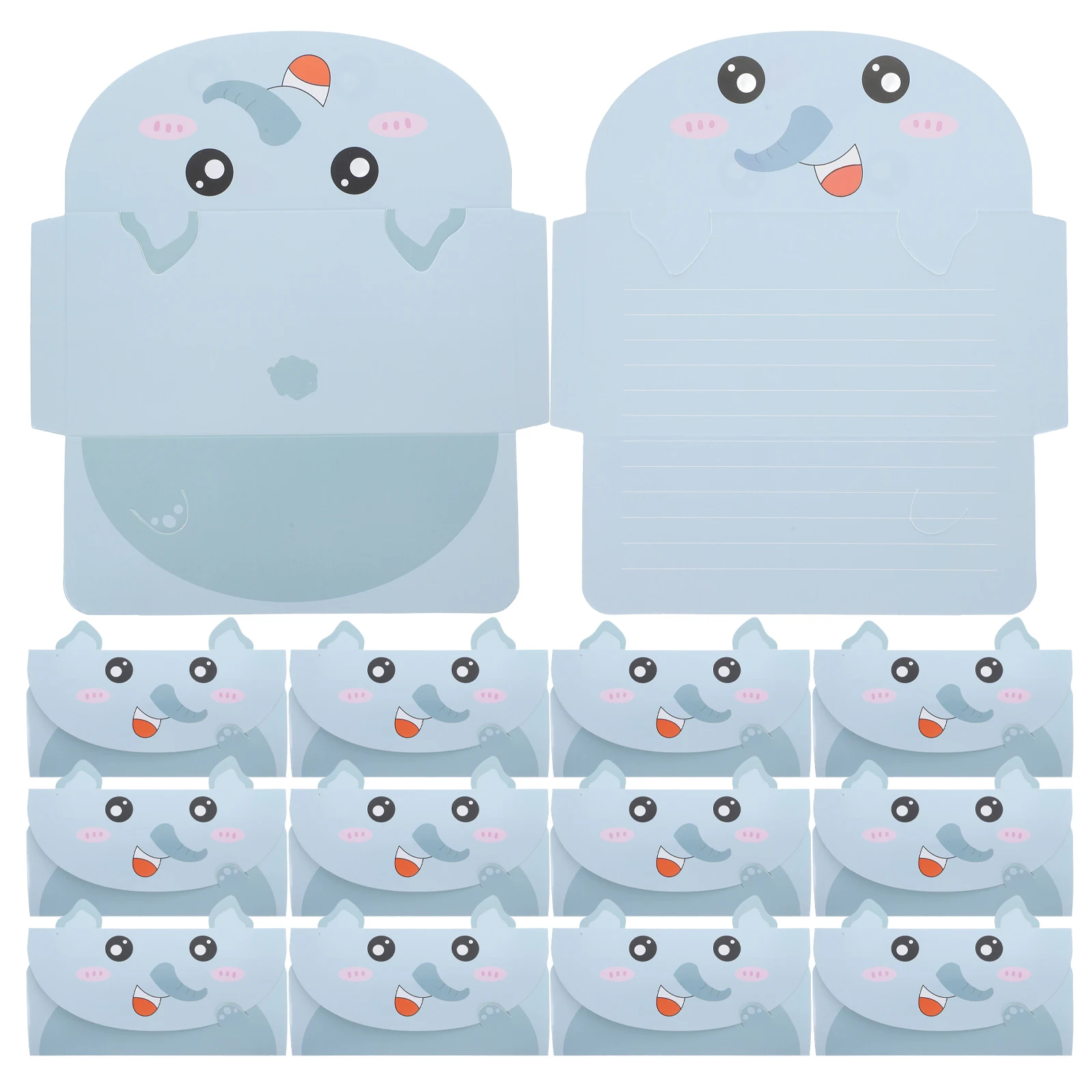 

20 Pcs Writable Cards Adorable Animals Blank Envelopes Versatile Use Birthday Parties Graduation Baby Showers Weddings